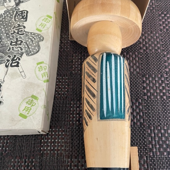 Japanese Vintage Souvenir Wooden Samurai Doll - Picture 3 of 5